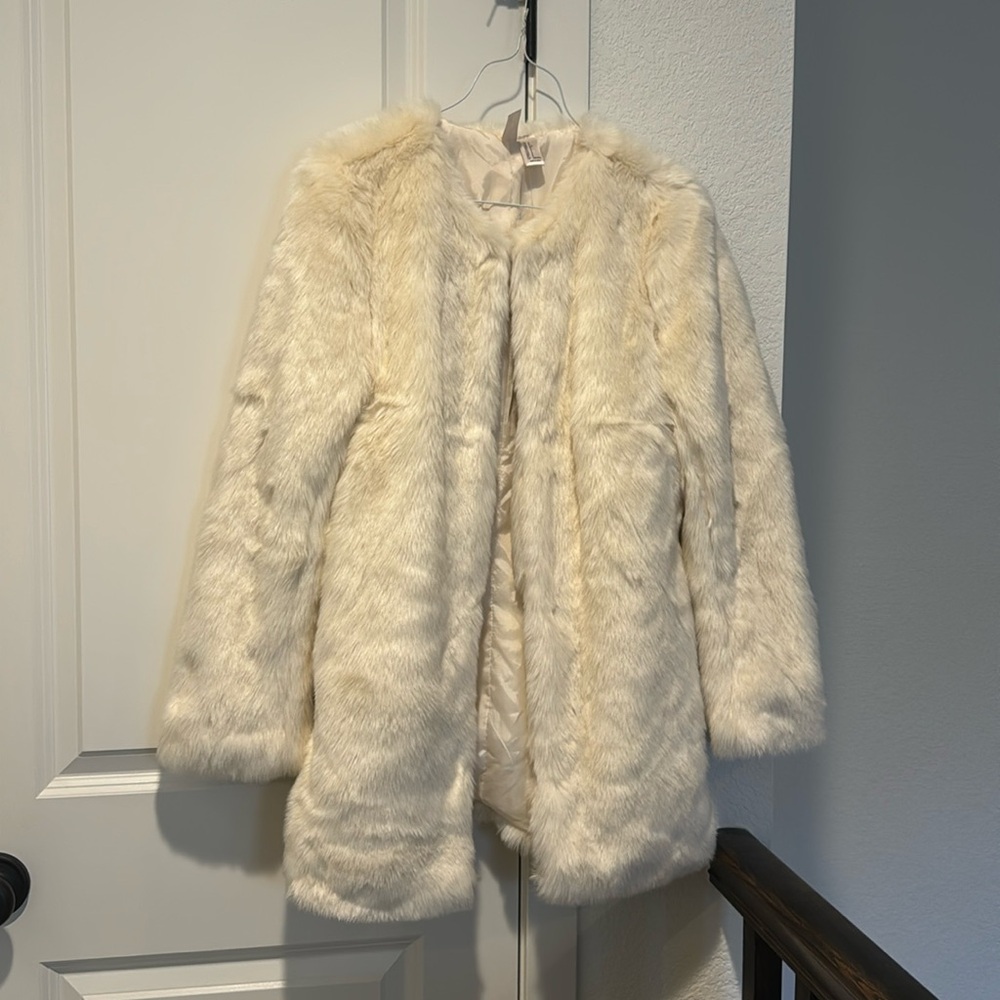 Womens cream color cocktail coat